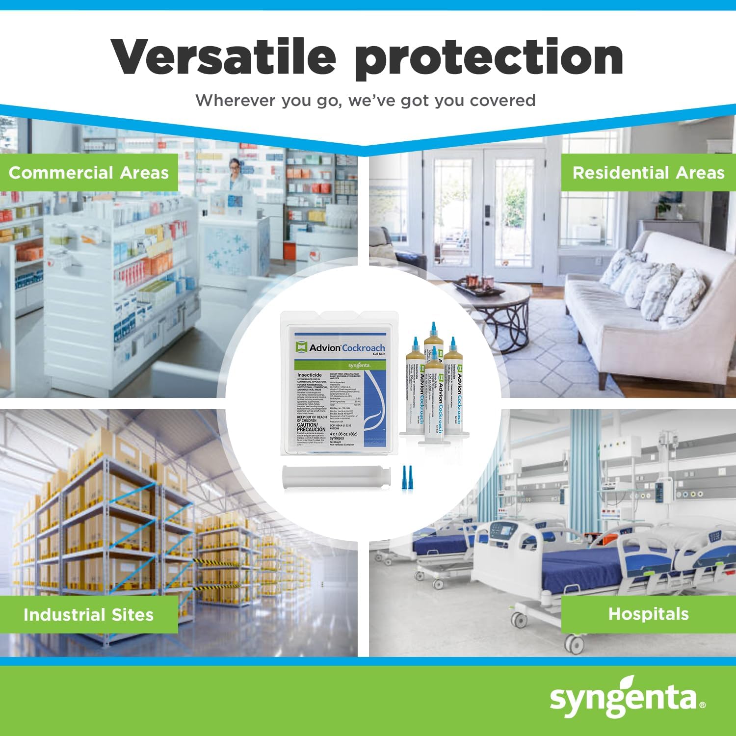 Advion Cockroach Gel Bait, 4 Tubes x 30-Grams, 1 Plunger and 2 Tips, German Roach Insect Pest Control, Indoor and Outdoor Use, Roach Killer Gel for American, German and Other Major Cockroach Species - Image 7