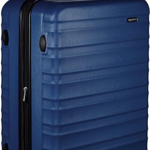 Expandable Hardside Luggage, Suitcase with Wheels, 30-inch Spinner with Four Spinner Wheels and Scratch-Resistant Surface, Navy Blue